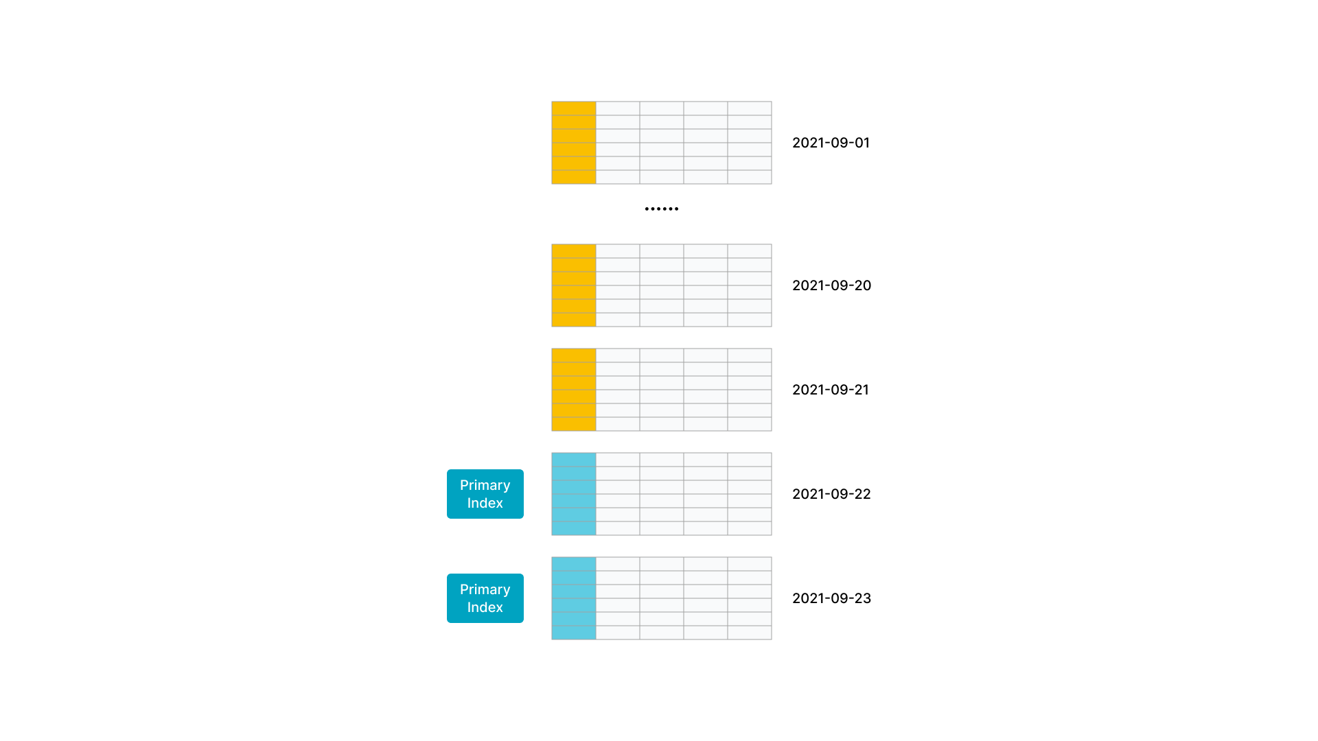 Primary index -1