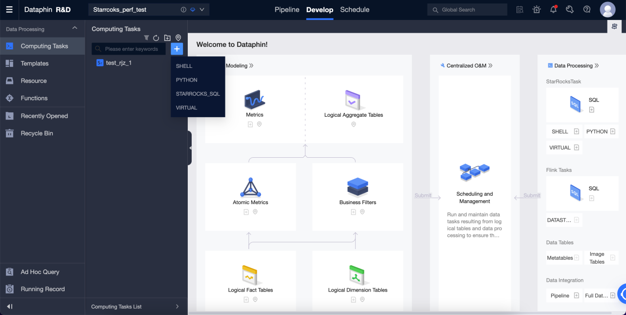 Configure Dataphin project - 1